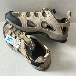 Lands End Women’s Leather Water hiking sandals size 7.5 B